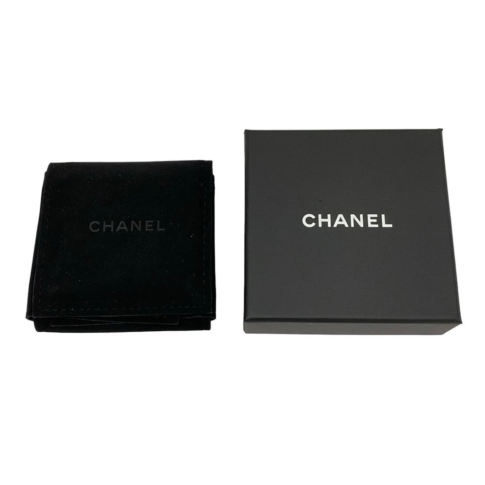 Chanel Coco Earrings Gold White Clear Hardware Faux Pearl Rhinestones - Picture 6 of 6